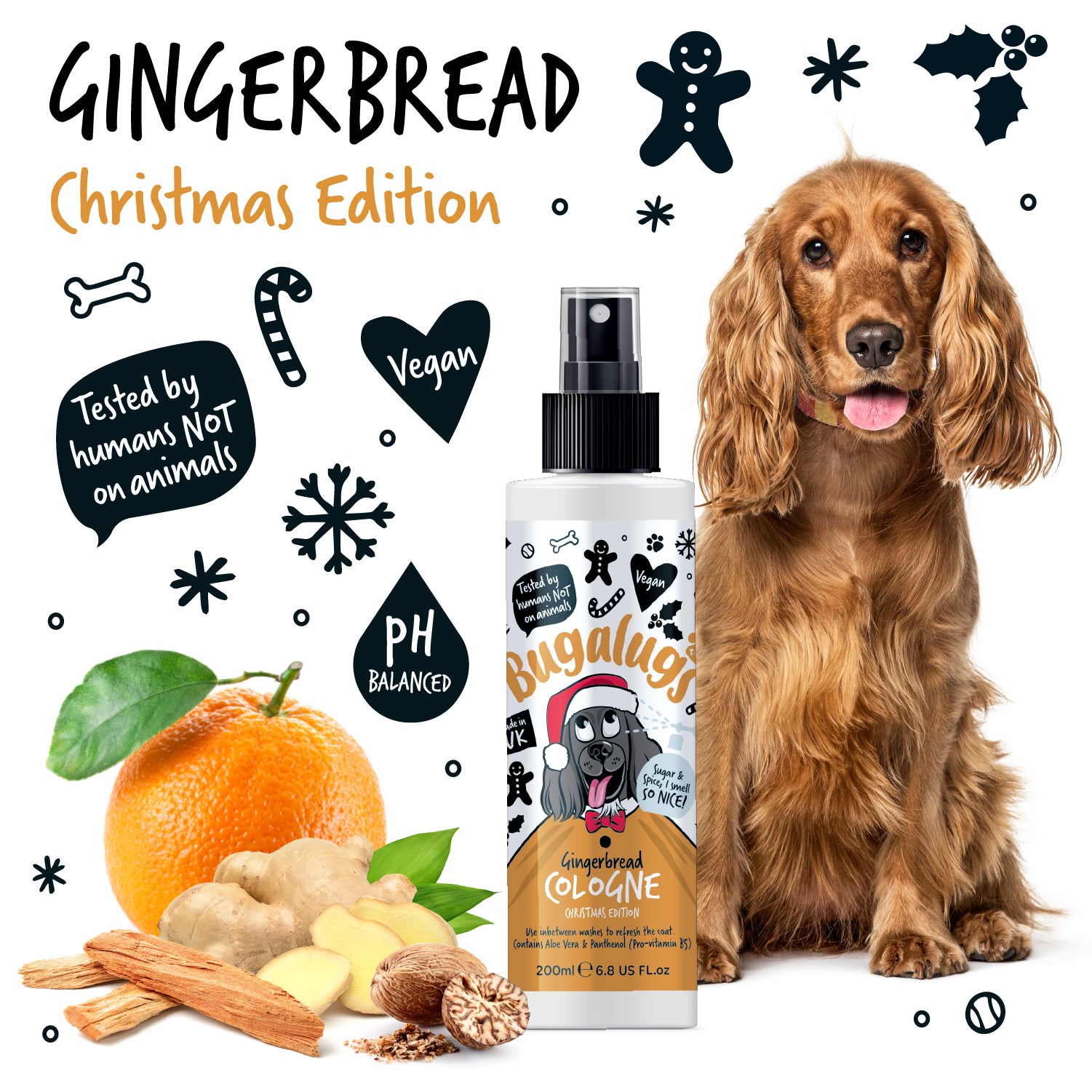 Gingerbread Dog Christmas Cologne Ingredients