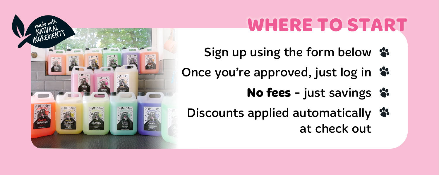 Sign up to Bugalugs Groomers Club for pet grooming savings with no fees