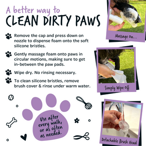 Bugalugs No Rinse Lavender and Chamomile Paw Cleaner - A better way to clean dirty paws