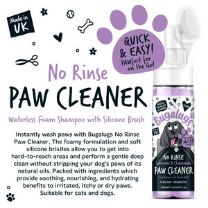 Bugalugs No Rinse Lavender and Chamomile Paw Cleaner - More info