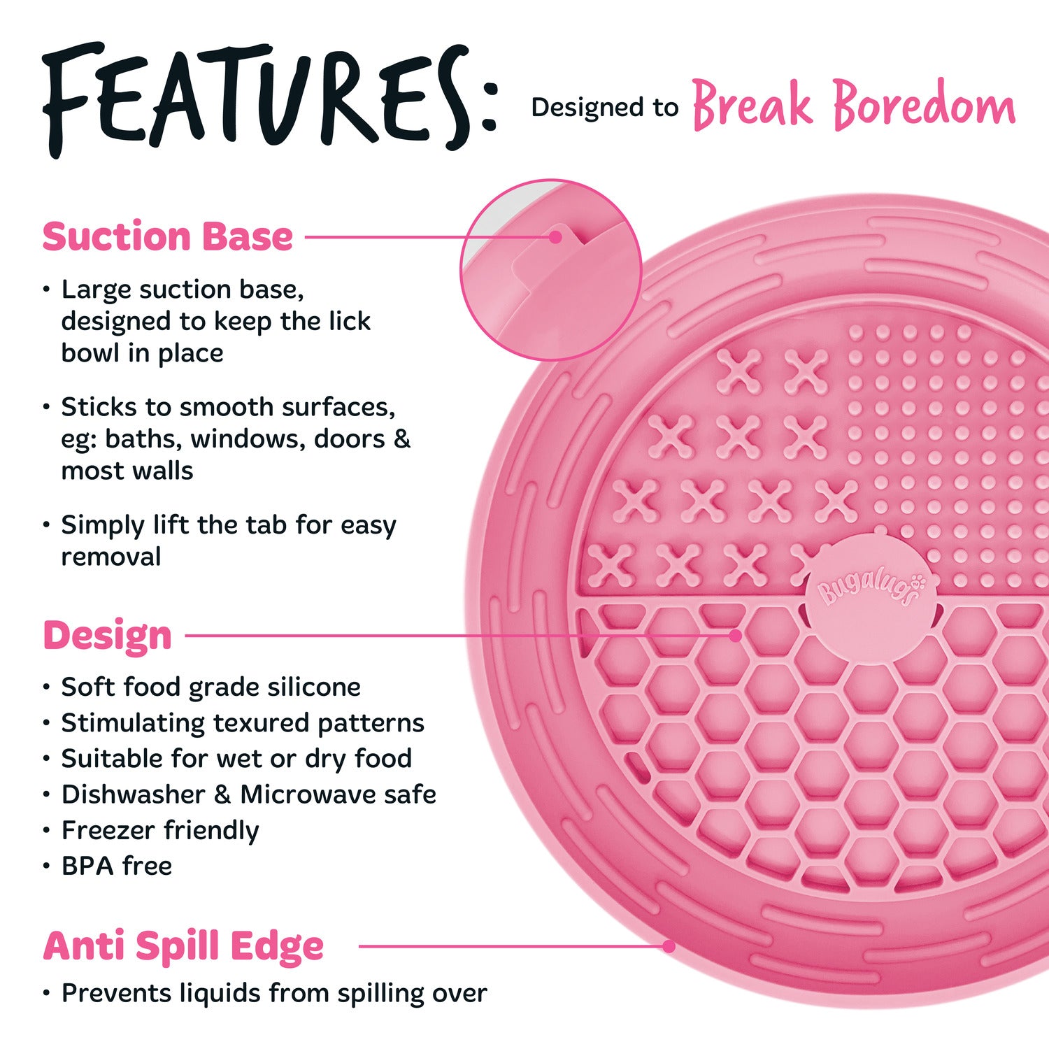 Lick Bowl (Pink)