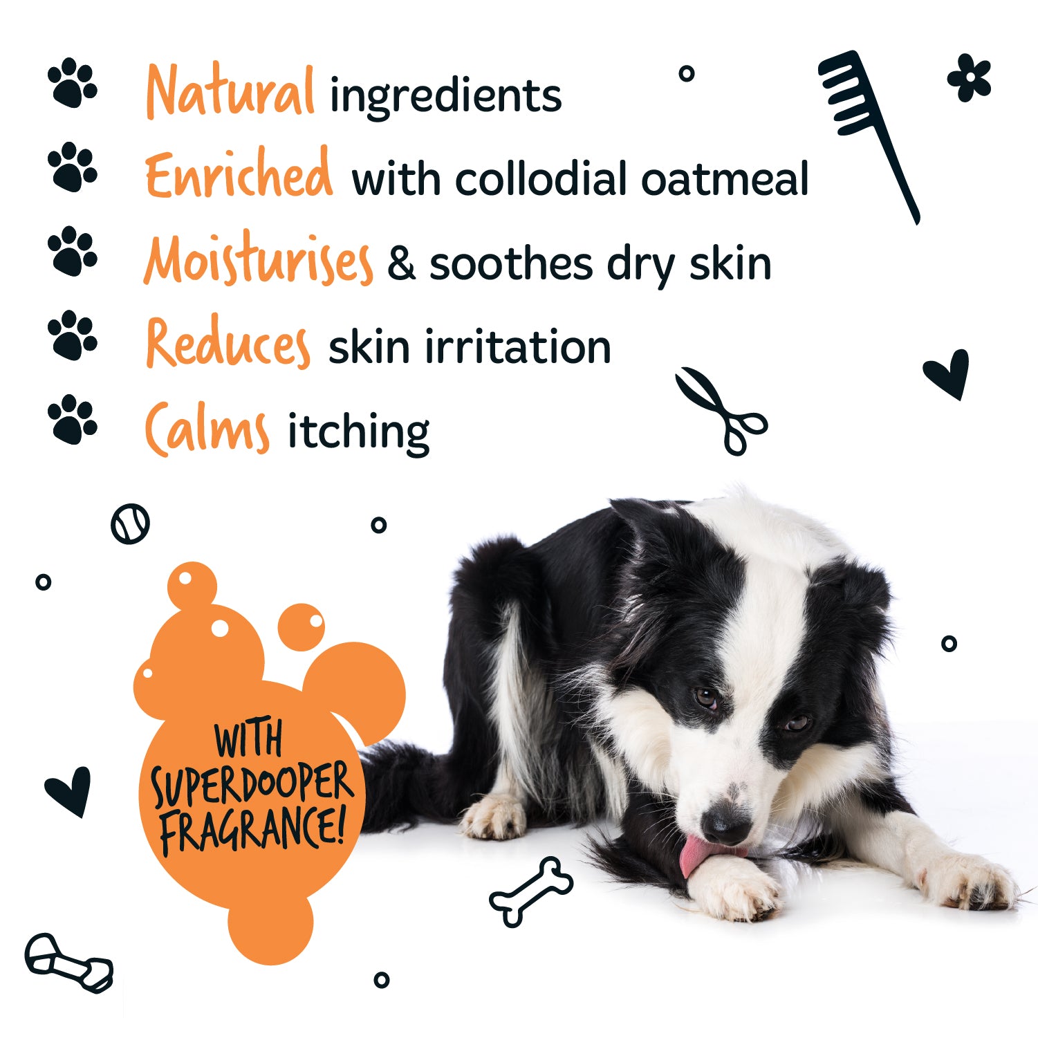 Bugalugs Stinky Dog Shampoo with Odour Neutraliser - With superdooper fragrance