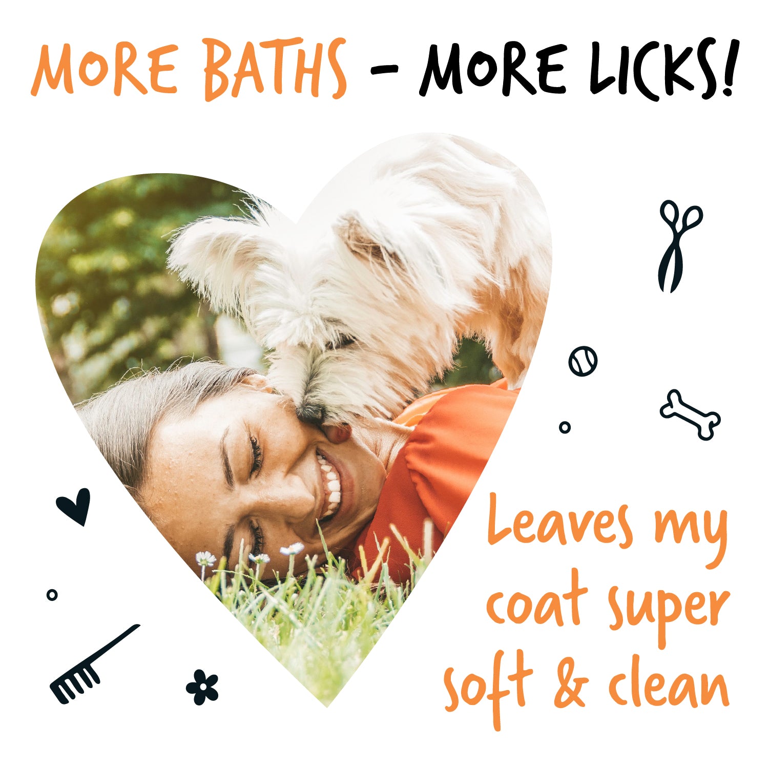 Bugalugs Stinky Dog Shampoo with Odour Neutraliser - More baths, more licks