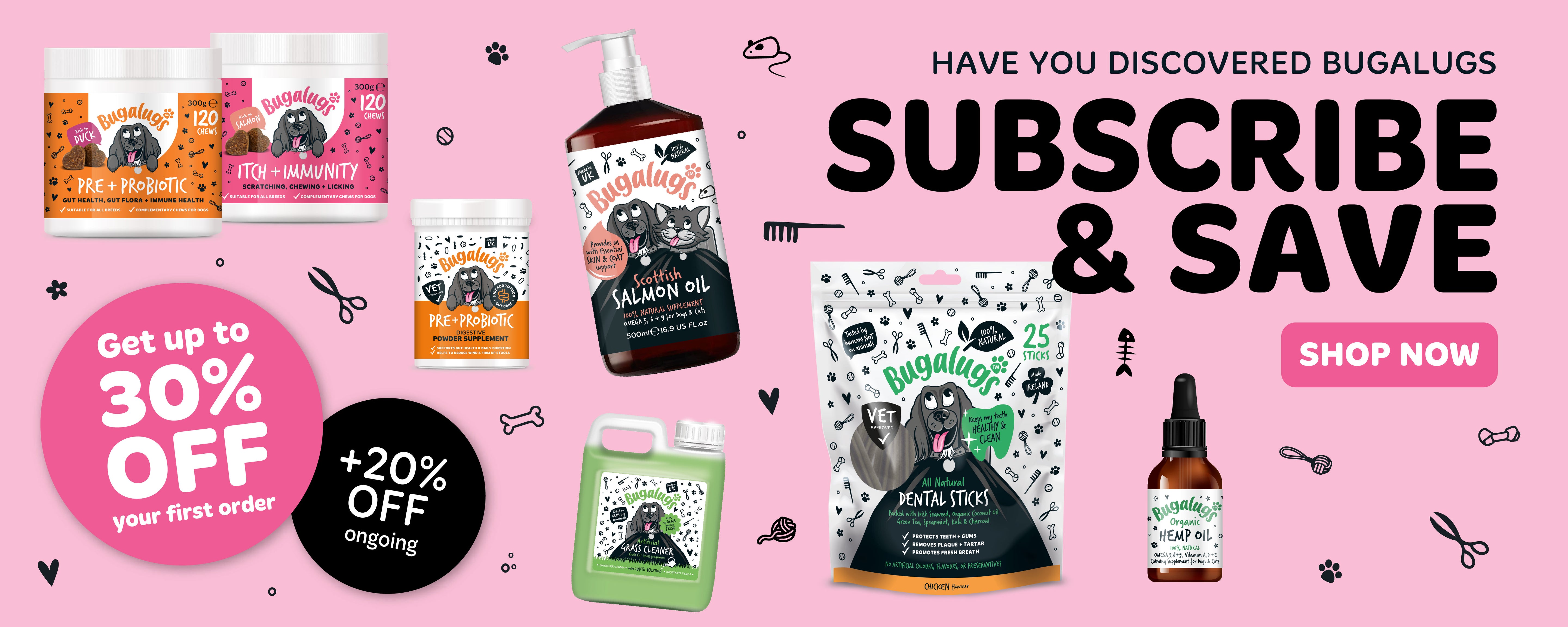 Subscribe & Save Website Banner Up To 30% OFF First Orders