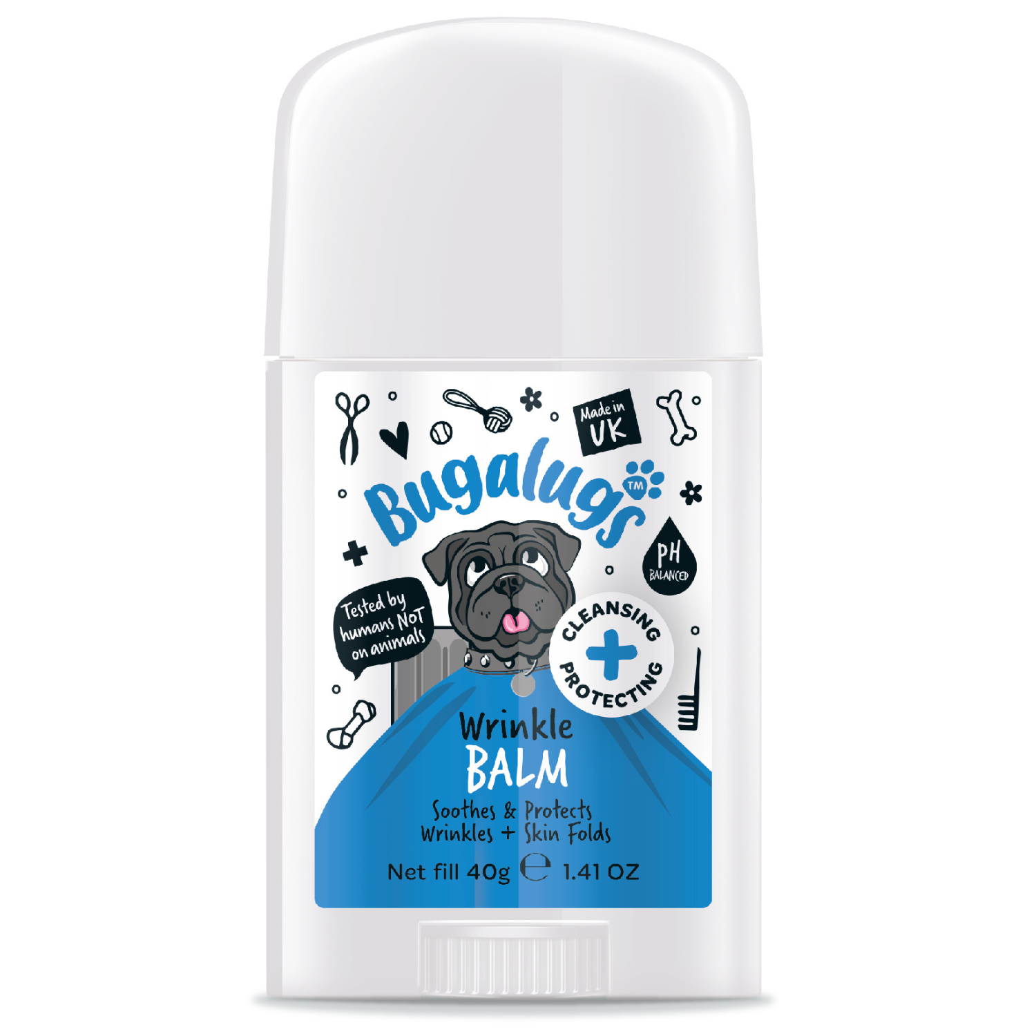 Bugalugs Wrinkle Balm - Soothes and Protects Wrinkles and Skin Folds - For dogs and cats