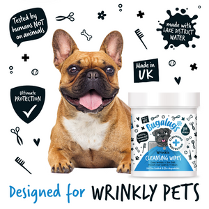 Bugalugs Wrinkle Cleansing Wipes - Designed for wrinkly pets