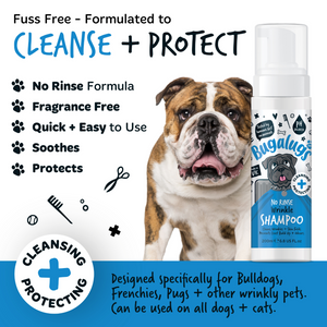 Bugalugs No Rinse Wrinkle Shampoo - Fuss free - formulated to cleanse and protect