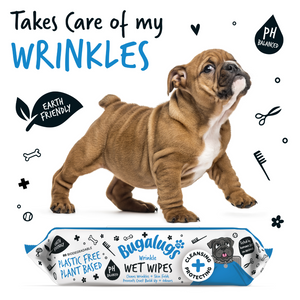 Bugalugs Wrinkle Wet Wipes for Dogs and Cats - takes care of my wrinkles - earth friendly