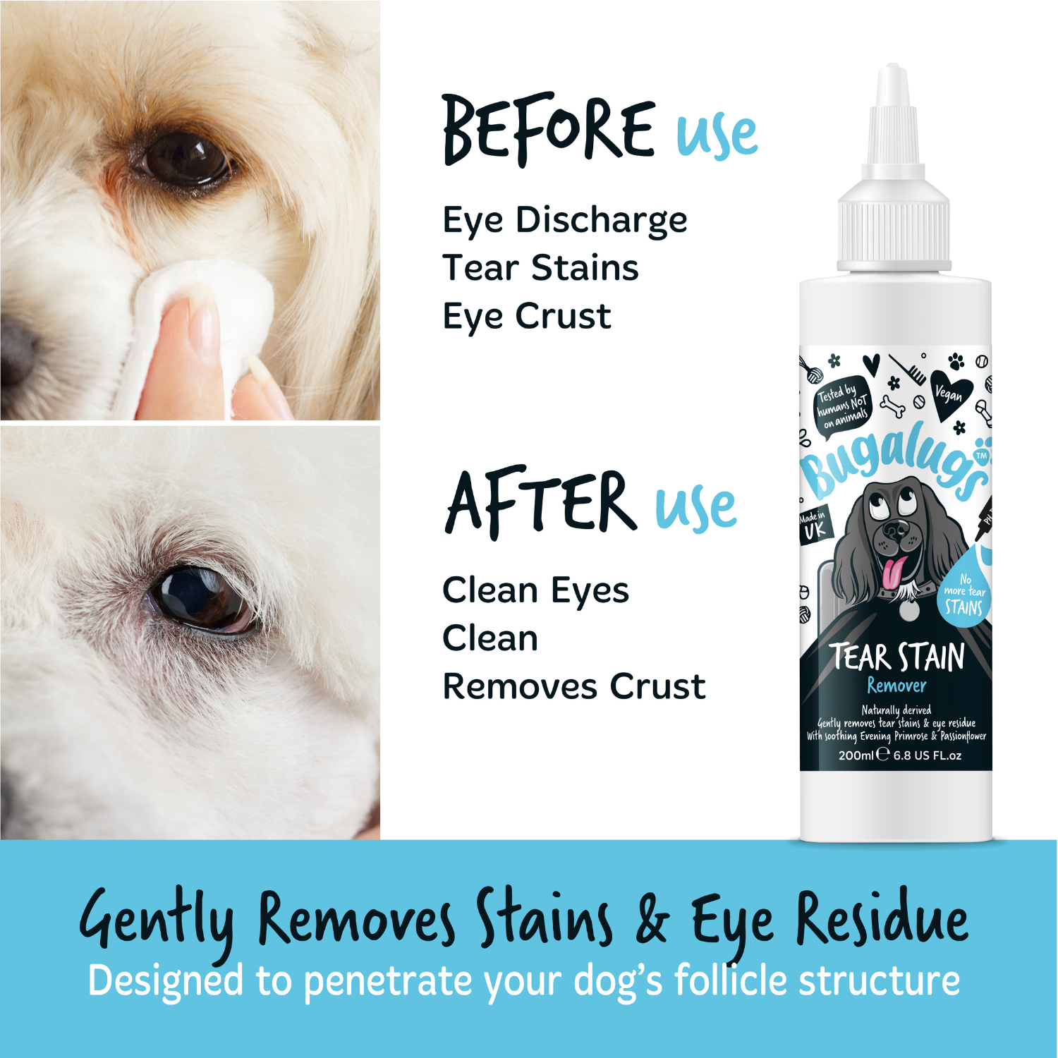 Tear Stain Remover Solution for Dogs