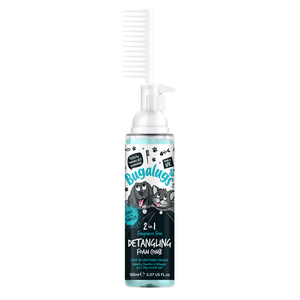 Bugalugs 2-in-1 Fragrance Free Detangling Foam Comb and Leave-in Conditioner