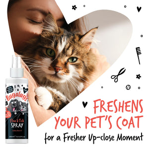 Bugalugs Flea and Tick Spray - Freshens your pet's coat