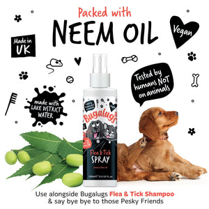 Bugalugs Flea and Tick Spray - Packed with Neem Oil