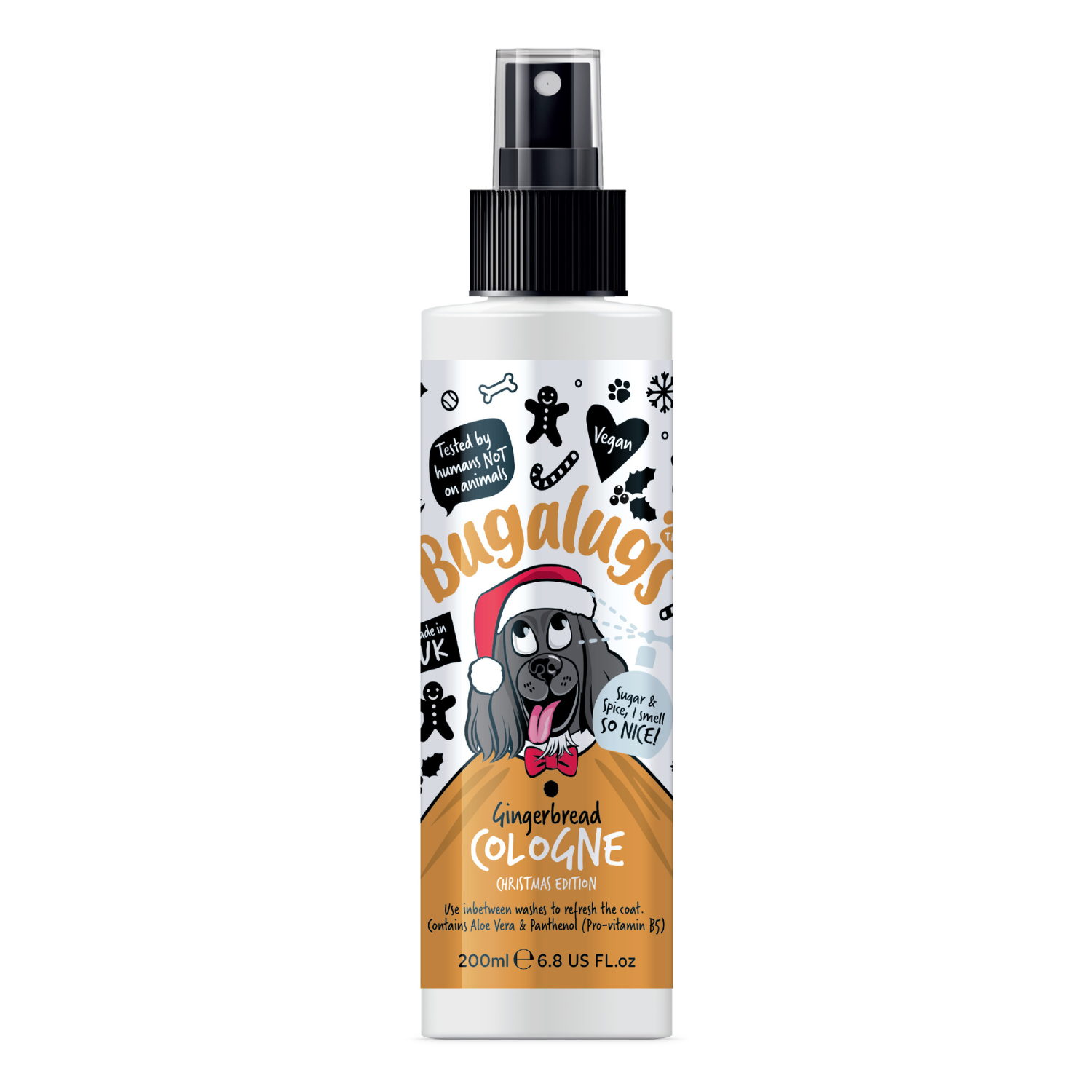 Bugalugs Gingerbread Cologne Christmas Edition for Dogs