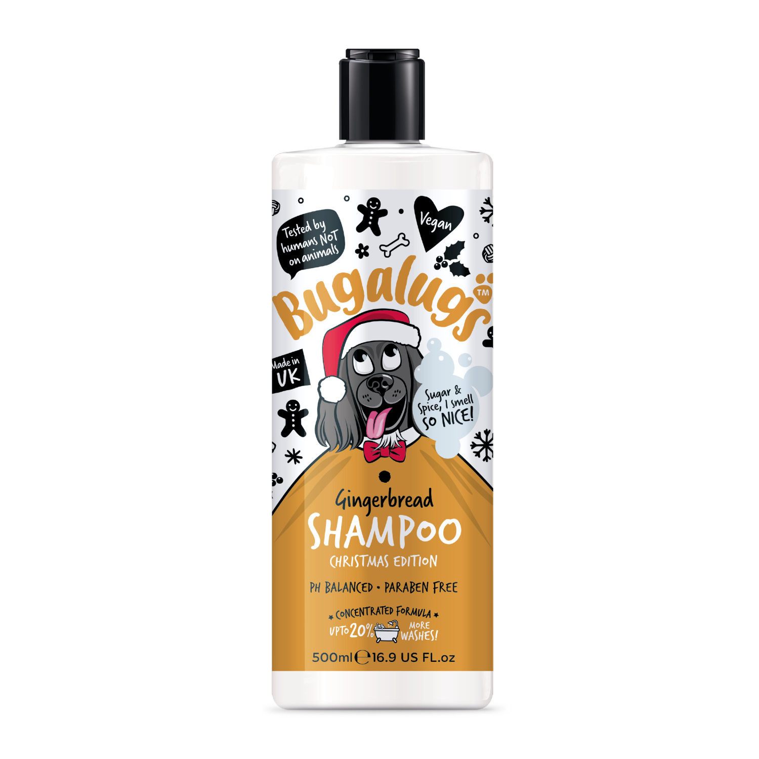 Bugalugs Gingerbread Shampoo Christmas Edition for Dogs