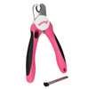 Bugalugs Medium to Large Pet Nail Clippers in Pink and Black