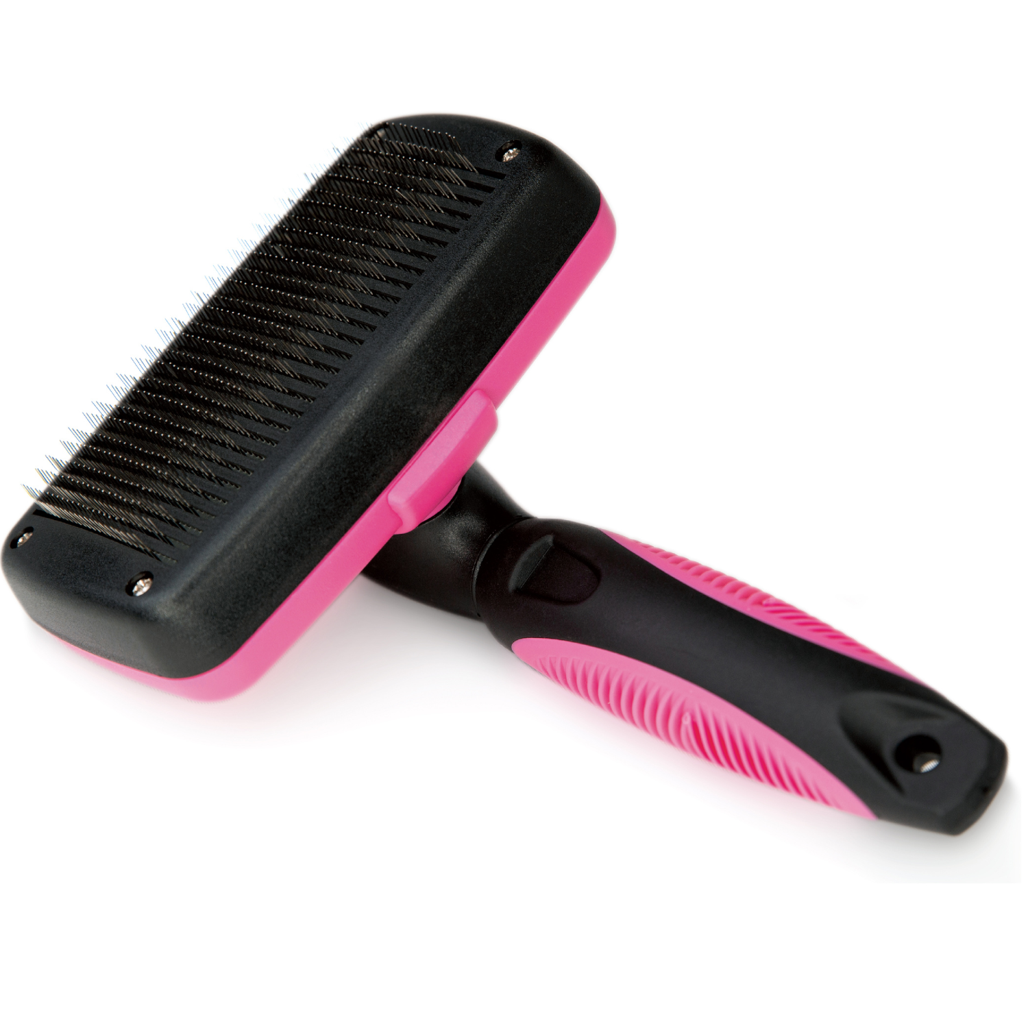 Bugalugs Slicker Brush for Dog and Cat Grooming - Face up view