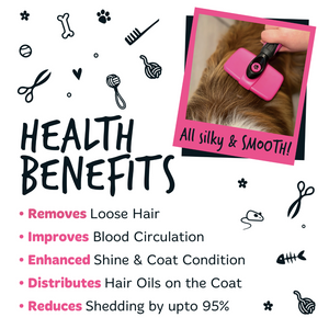 Bugalugs Slicker Brush for Dog and Cat Grooming - Health Benefits