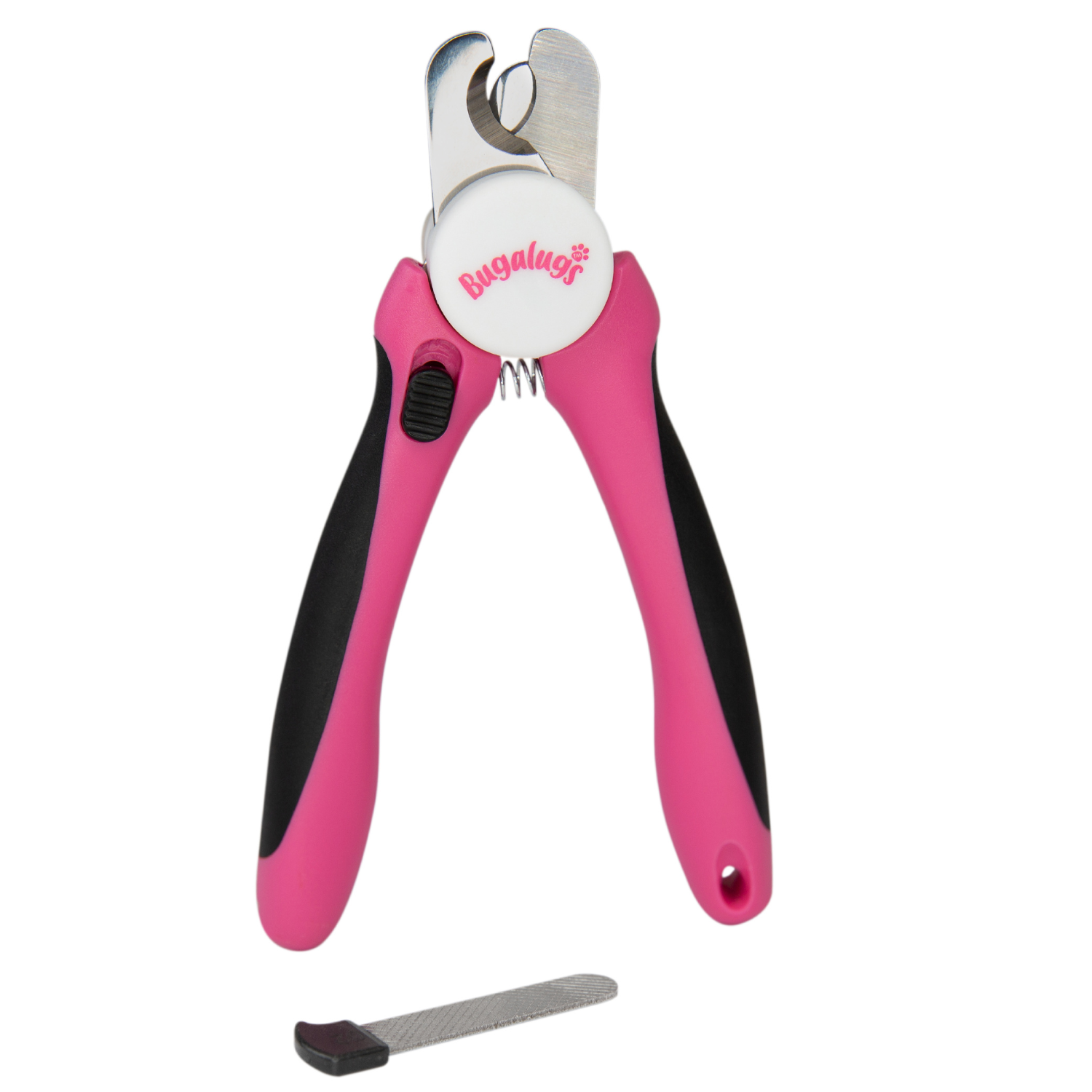 Bugalugs Small to Medium Pet Nail Clippers in Pink and Black