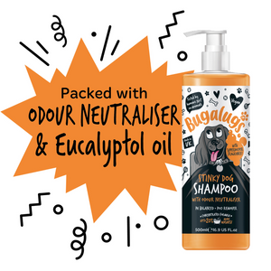 Bugalugs Stinky Dog Shampoo with Odour Neutraliser - Packed with odour neutraliser and eucalyptol oil