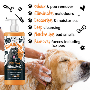 Bugalugs Stinky Dog Shampoo with Odour Neutraliser - Key benefits