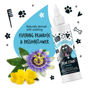 Bugalugs Tear Stain Remover - Naturally derived with soothing evening primrose and passionflower