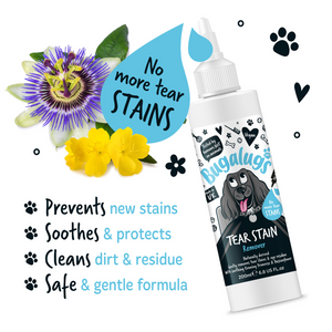 Bugalugs Tear Stain Remover - Prevents, soothes, cleans and safe