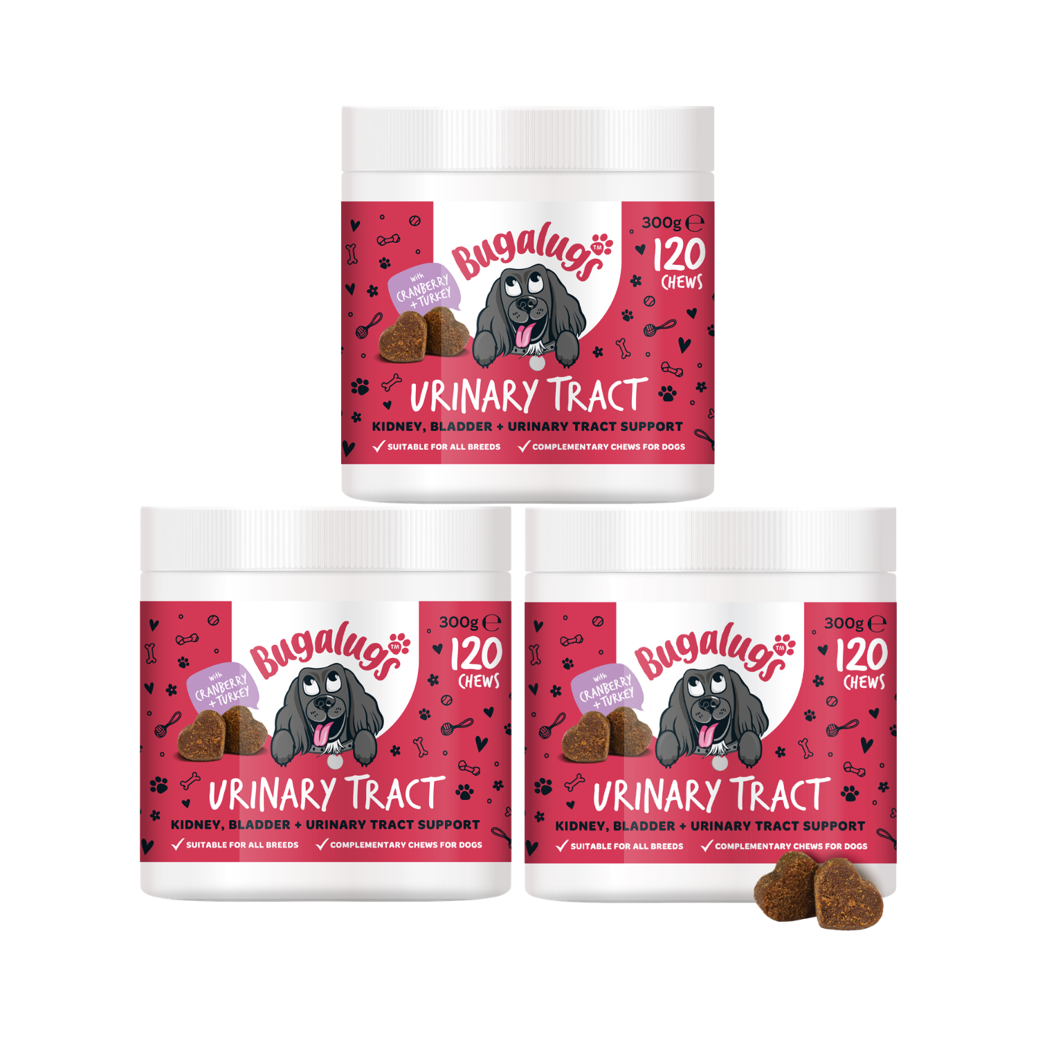 Urinary Tract Supplement Chews for Dogs 3-Pack