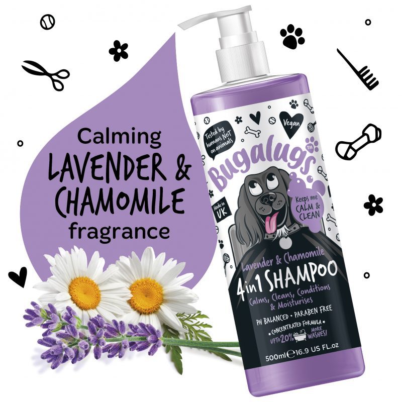 Bugalugs 4 in 1 Shampoo - Calming Lavender & Chamomile Fragrance