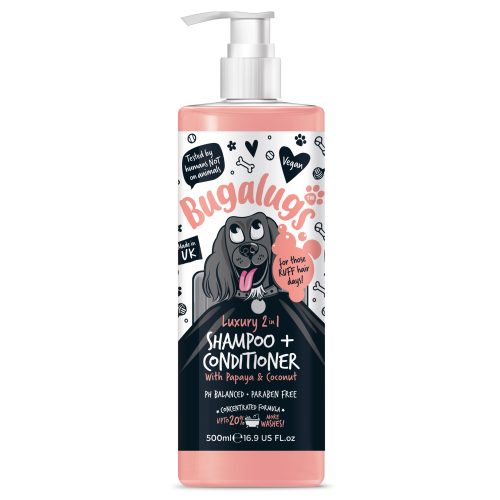 Luxury 2 in 1 Dog Shampoo & Conditioner (Papaya & Coconut)