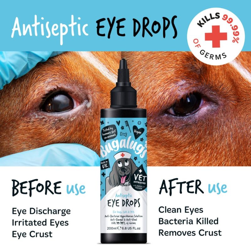 Antiseptic Eye Drops Before & After