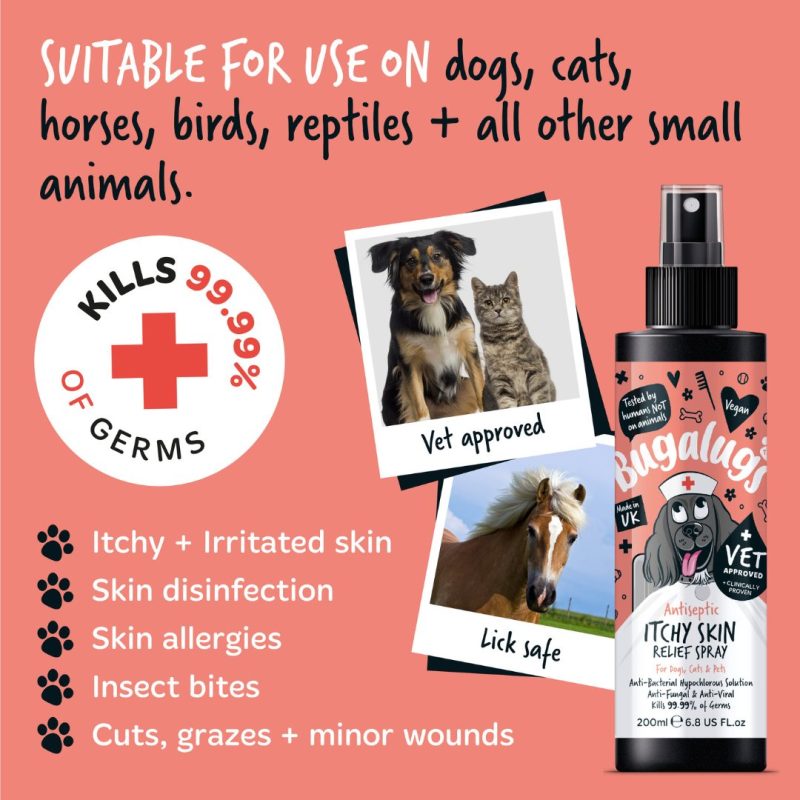 Antiseptic Itchy Skin Relief Spray Suitable for Pets