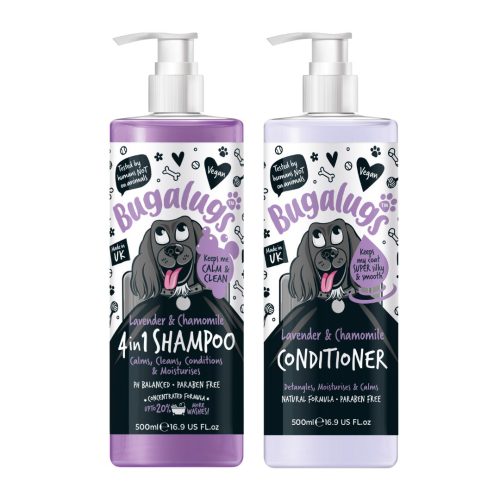 Lavender & Chamomile Dog Shampoo & Conditioner Duo