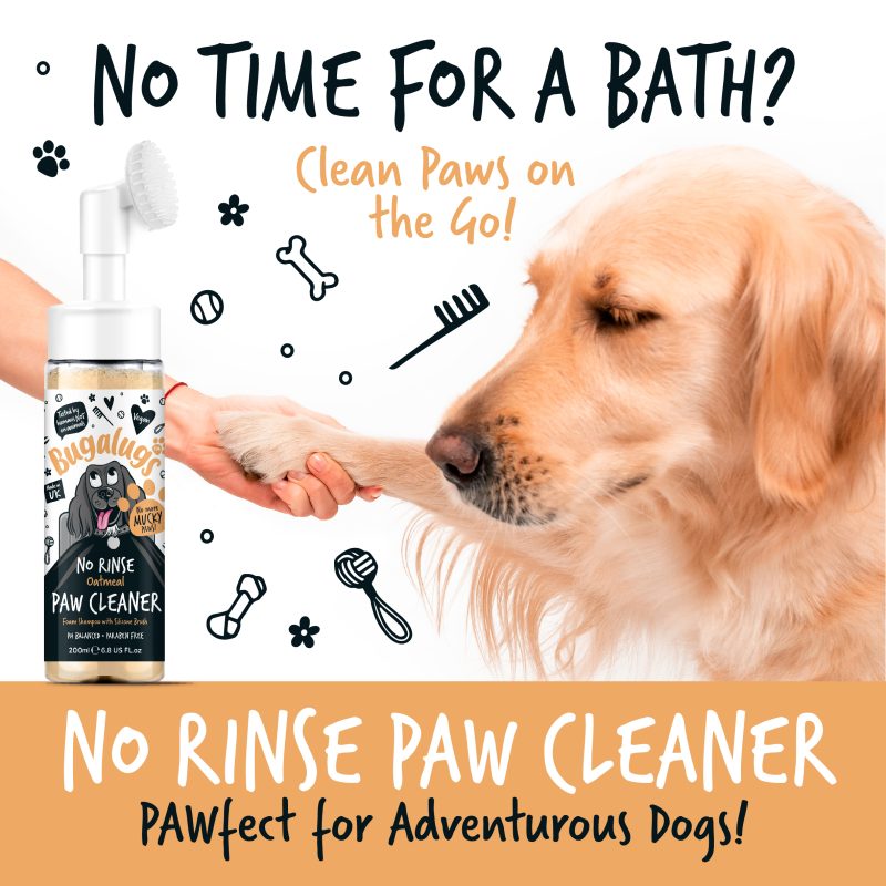 Bugalugs Oatmeal No Rinse Paw Cleaner No Water Needed