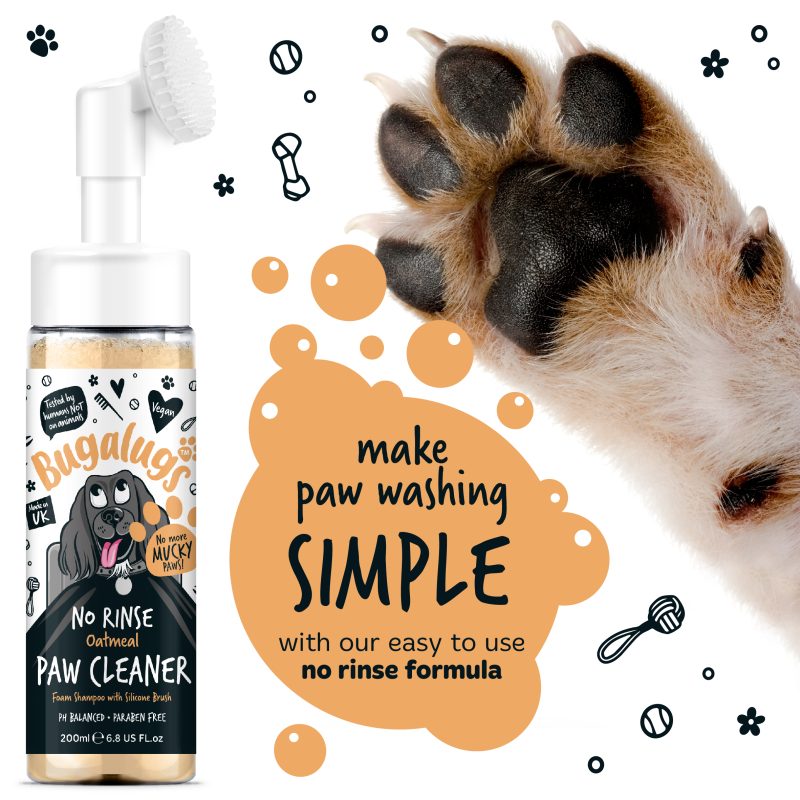 Bugalugs Oatmeal No Rinse Paw Cleaner Quick & Effective