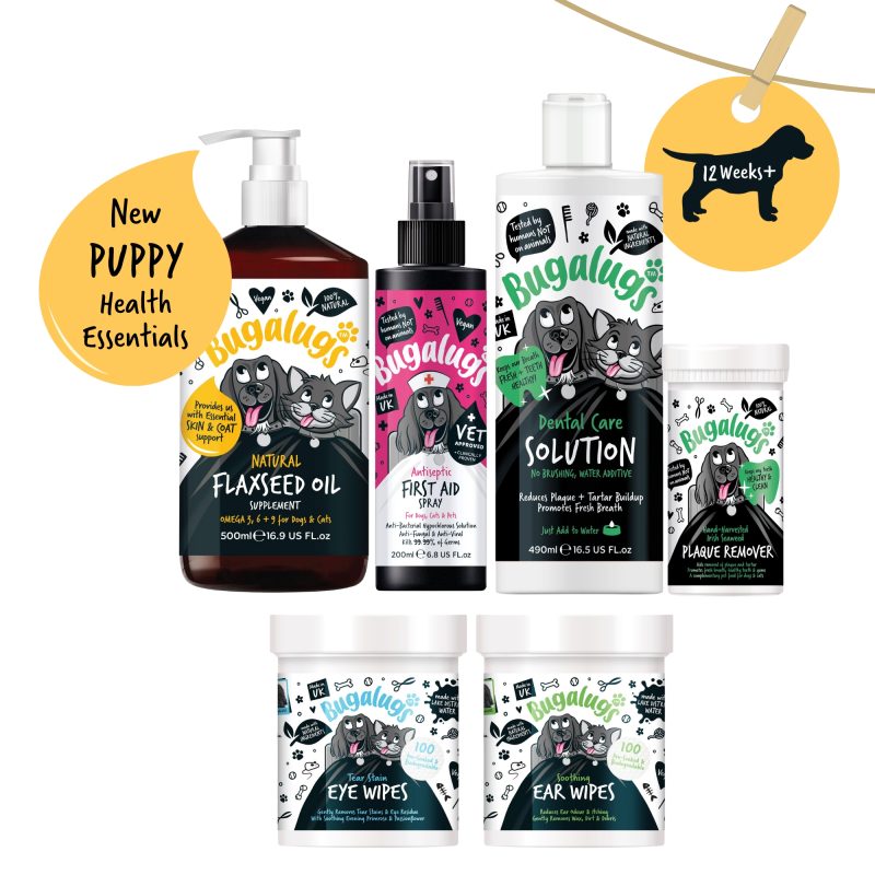 Bugalugs New Puppy Health Essentials Bundle from 12 weeks old